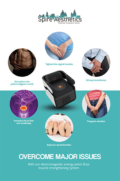 Image of EMS chair to treat Urine leakage Royal Leamington Spa from Spire Aesthetics