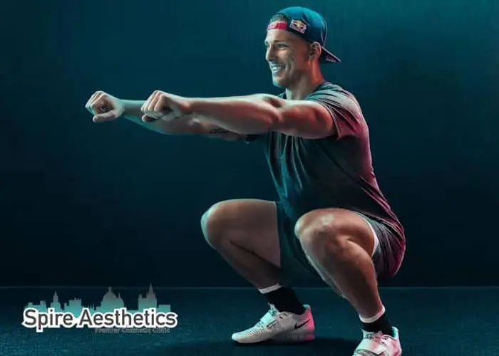 Image of man build leg muscle Royal Leamington Spa through exercise